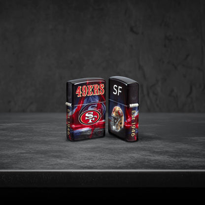 Zippo NFL San Francisco 49ers Team Spirit Design Black Matte Windproof Lighter
