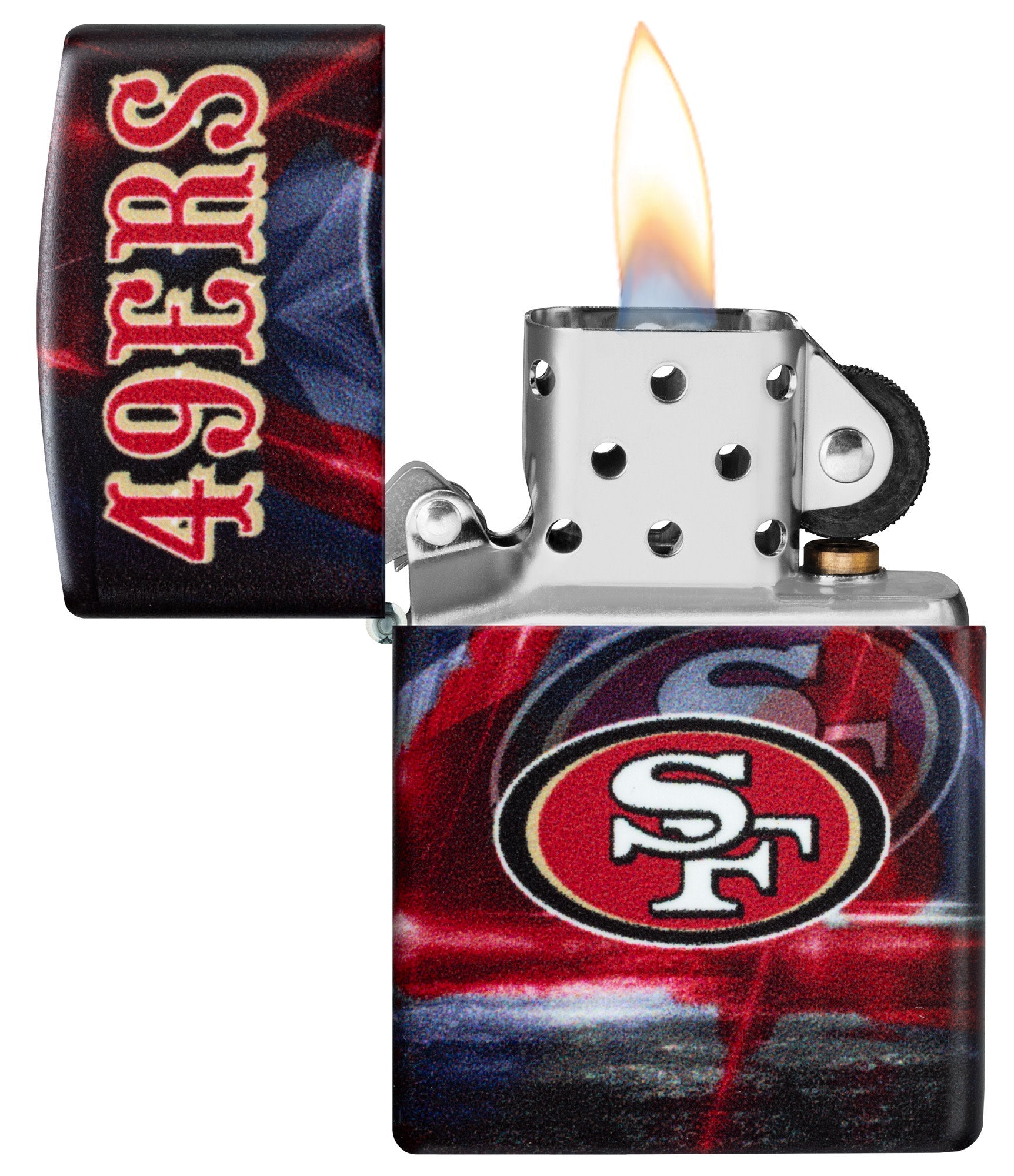 Zippo NFL San Francisco 49ers Team Spirit Design Black Matte Windproof Lighter