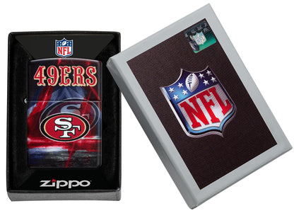 Zippo NFL San Francisco 49ers Team Spirit Design Black Matte Windproof Lighter