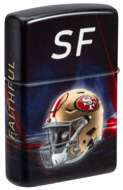 Zippo NFL San Francisco 49ers Team Spirit Design Black Matte Windproof Lighter