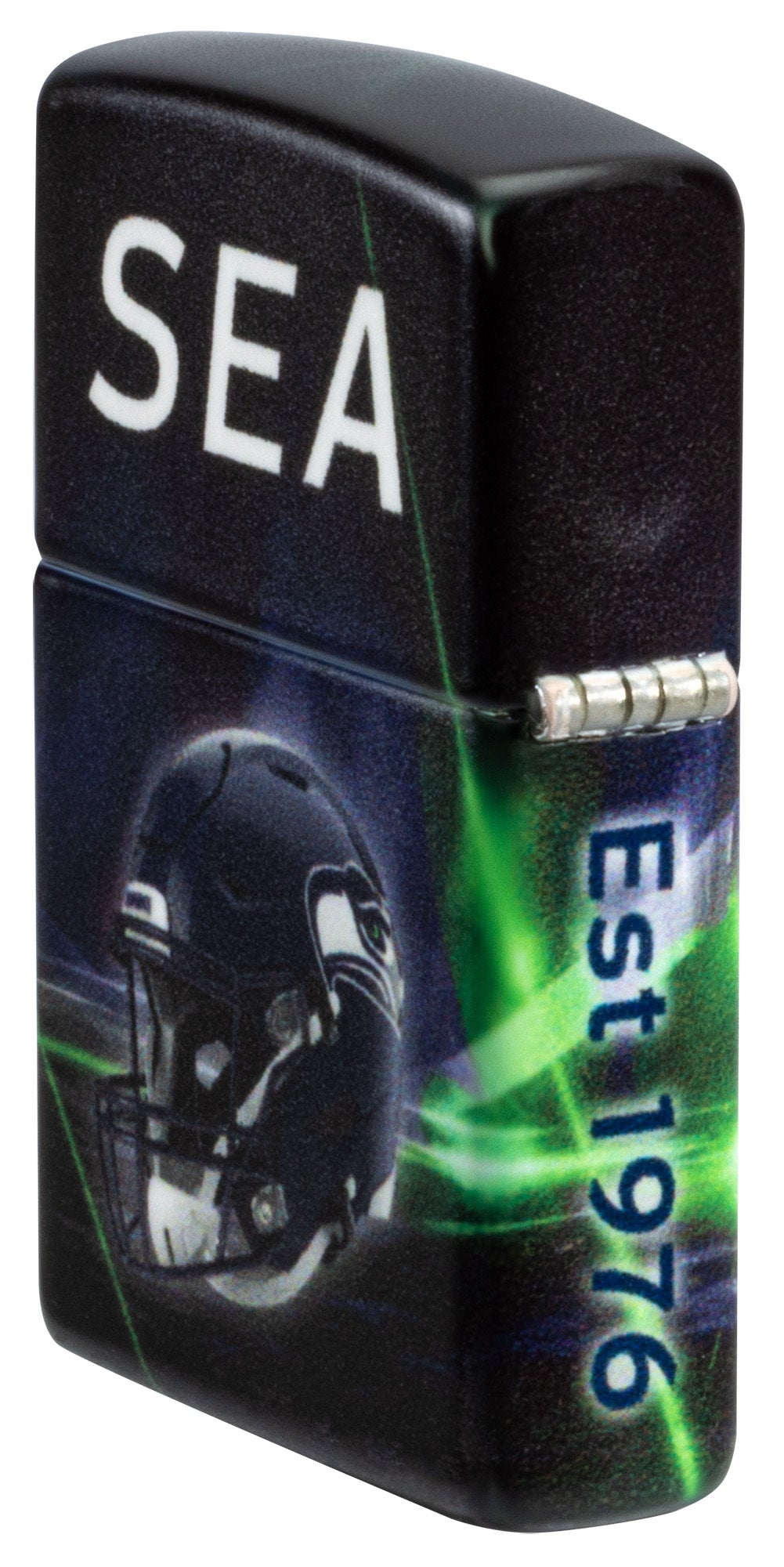 Zippo NFL Seattle Seahawks Team Spirit Design Black Matte Windproof Lighter