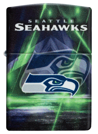 Zippo NFL Seattle Seahawks Team Spirit Design Black Matte Windproof Lighter