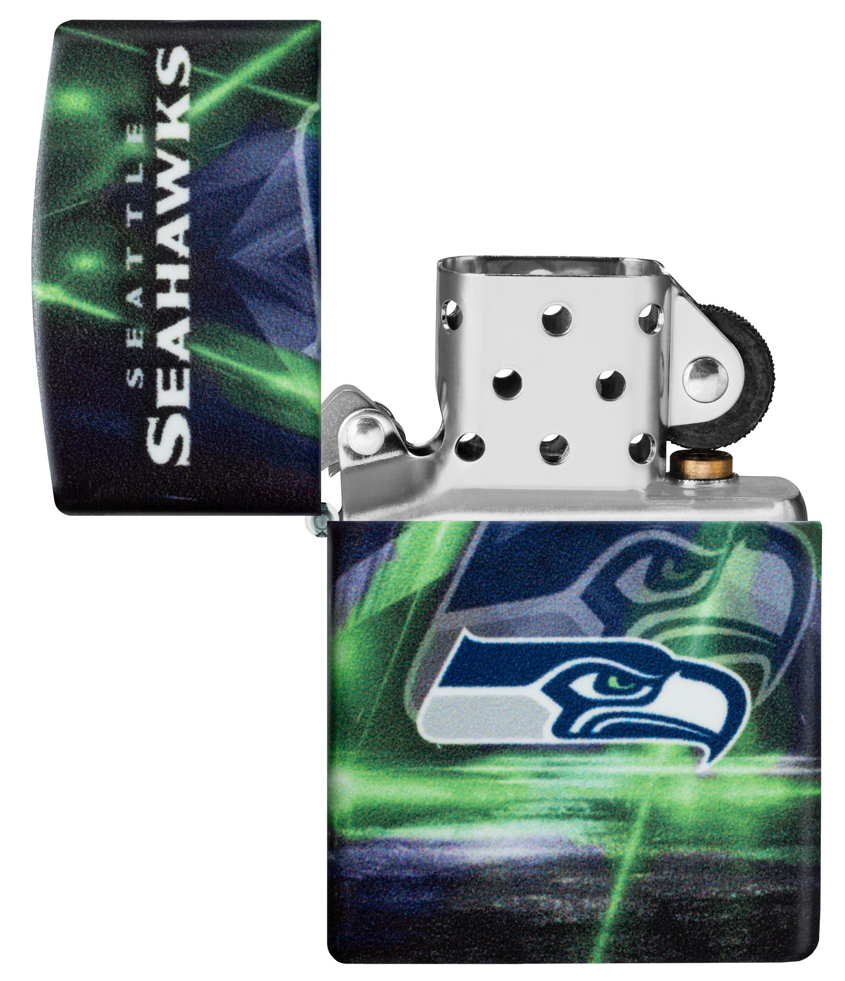 Zippo NFL Seattle Seahawks Team Spirit Design Black Matte Windproof Lighter