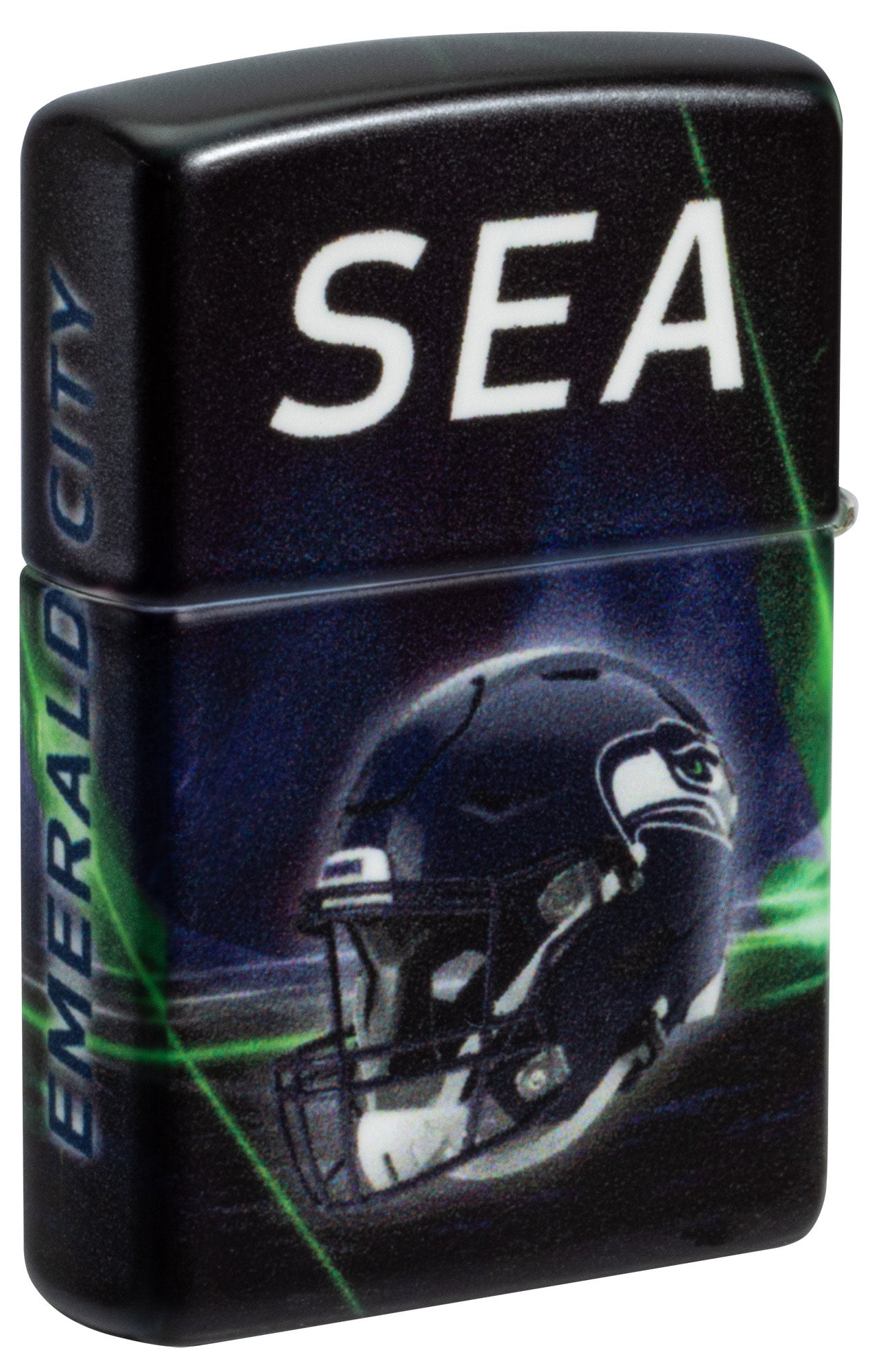 Zippo NFL Seattle Seahawks Team Spirit Design Black Matte Windproof Lighter