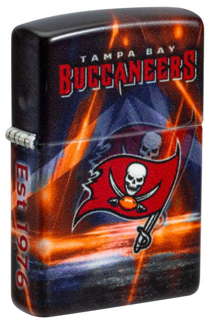 Zippo NFL Tampa Bay Buccaneers Team Spirit Design Black Matte Windproof Lighter