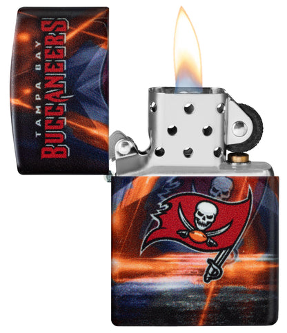 Zippo NFL Tampa Bay Buccaneers Team Spirit Design Black Matte Windproof Lighter