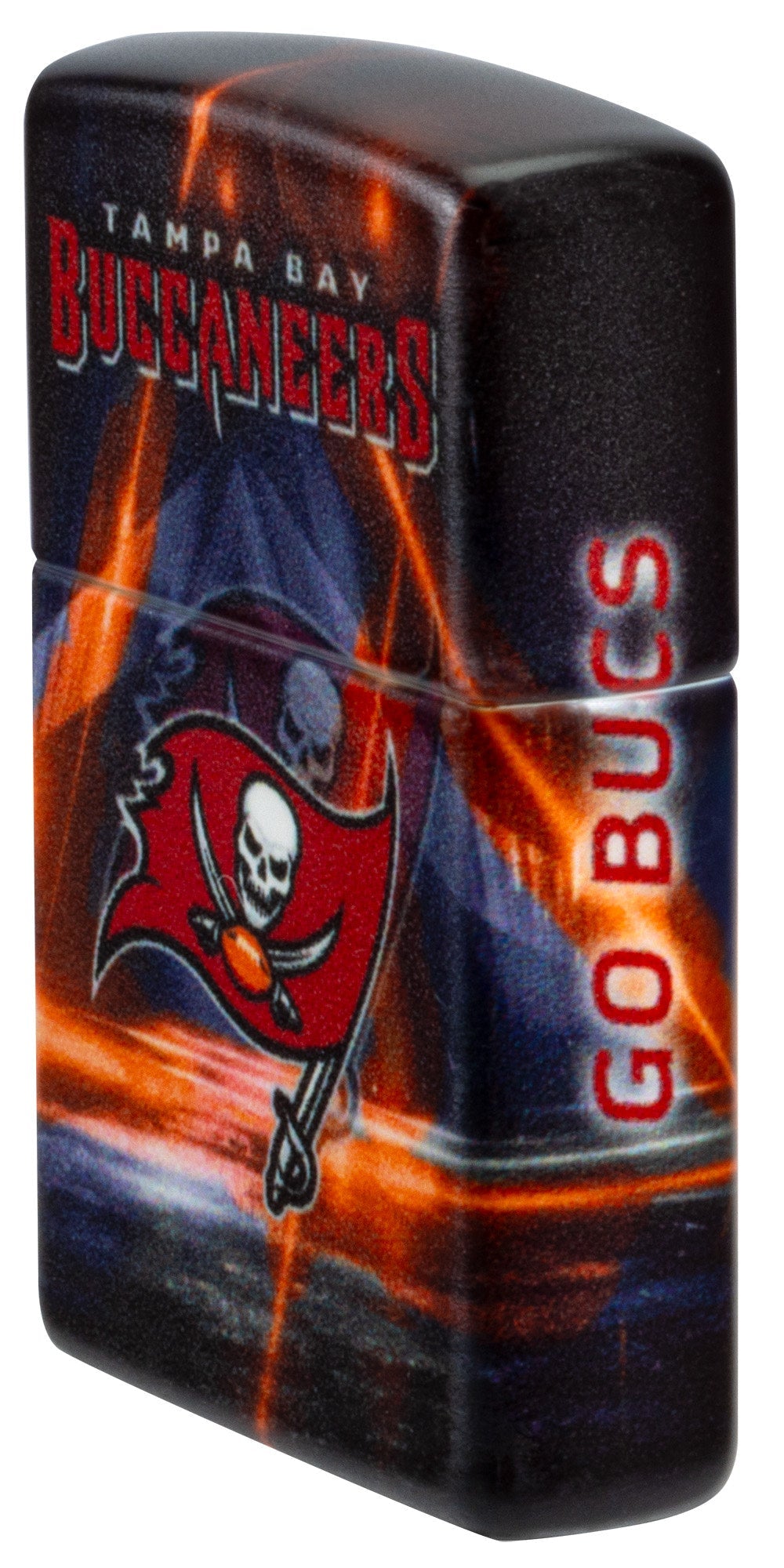 Zippo NFL Tampa Bay Buccaneers Team Spirit Design Black Matte Windproof Lighter