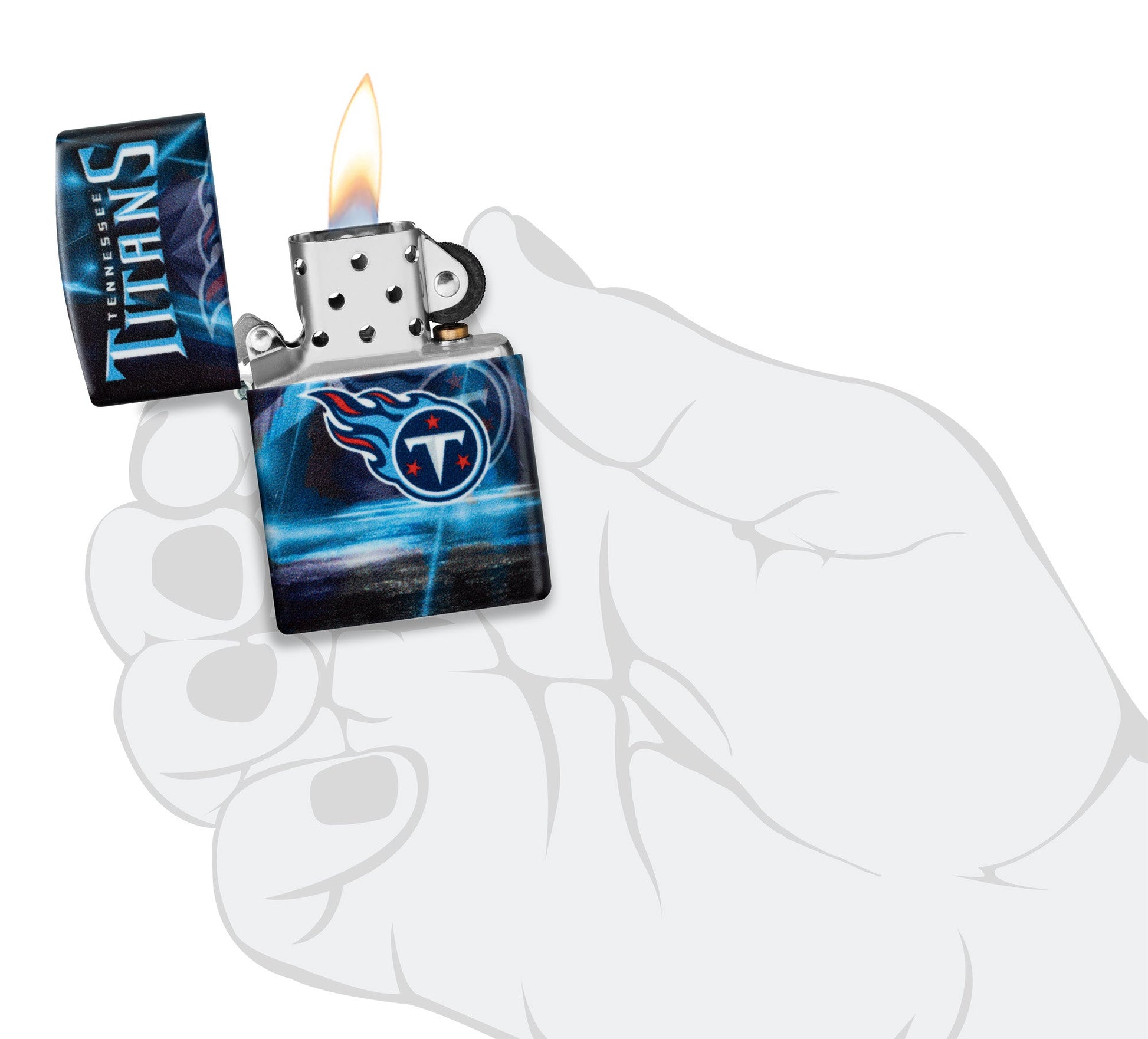 Zippo NFL Tennessee Titans Team Spirit Design Black Matte Windproof Lighter