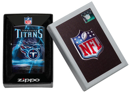 Zippo NFL Tennessee Titans Team Spirit Design Black Matte Windproof Lighter