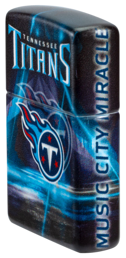 Zippo NFL Tennessee Titans Team Spirit Design Black Matte Windproof Lighter