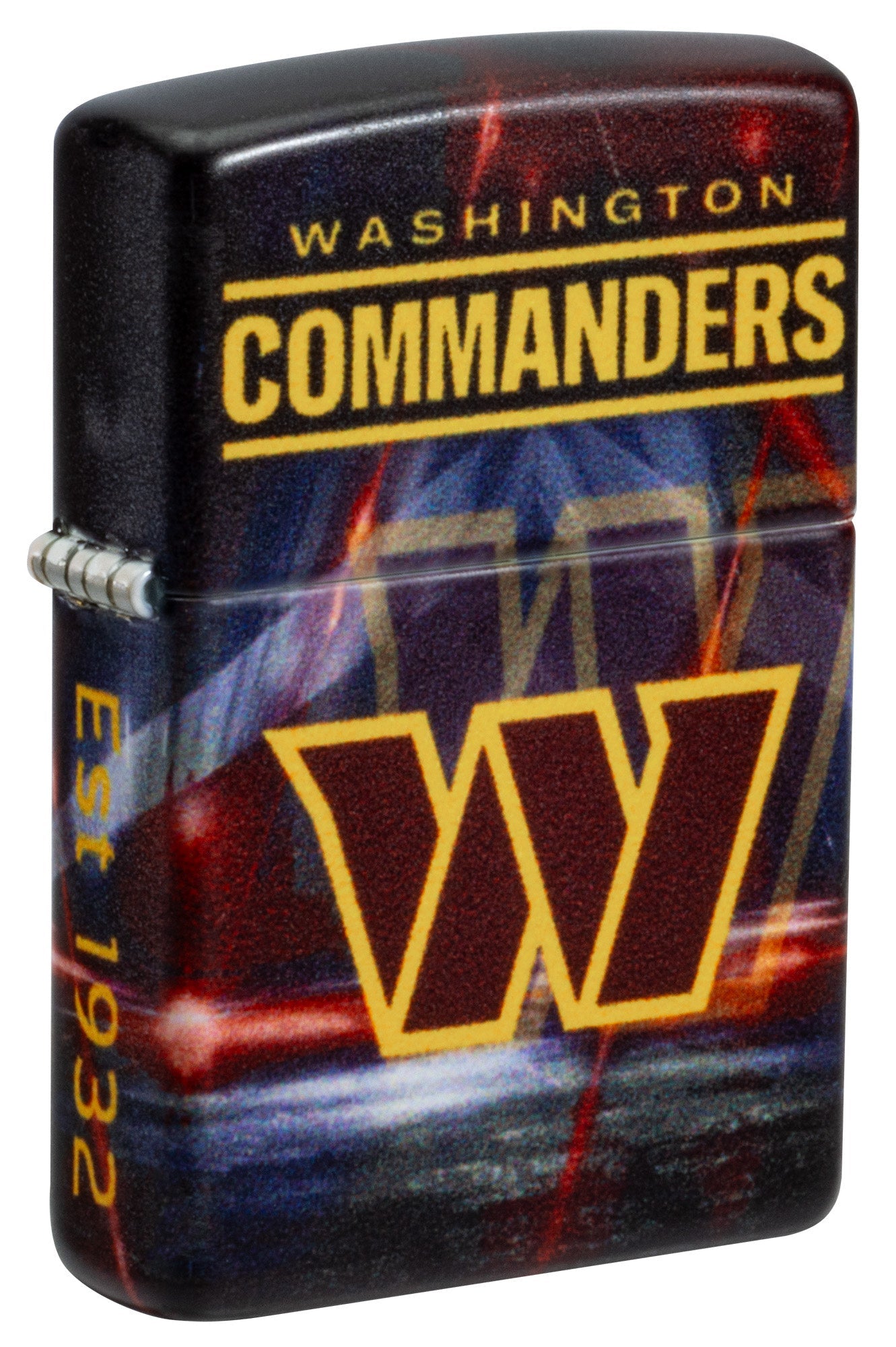 Zippo NFL Washington Commanders Team Spirit Design Black Matte Windproof Lighter