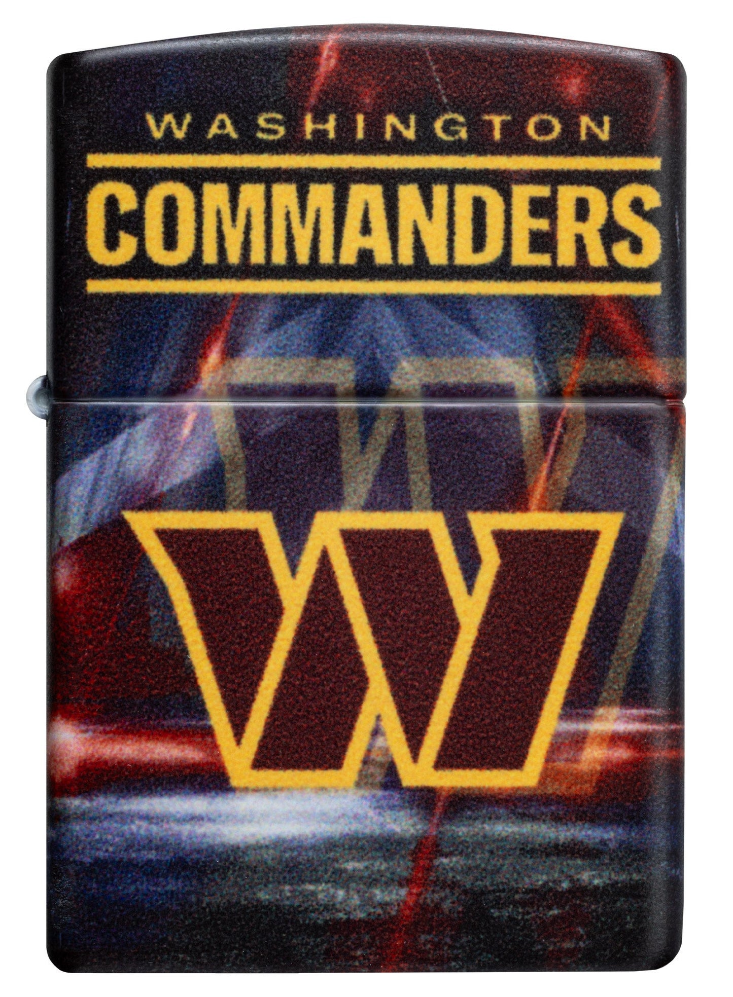 Zippo NFL Washington Commanders Team Spirit Design Black Matte Windproof Lighter