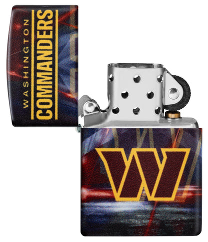 Zippo NFL Washington Commanders Team Spirit Design Black Matte Windproof Lighter