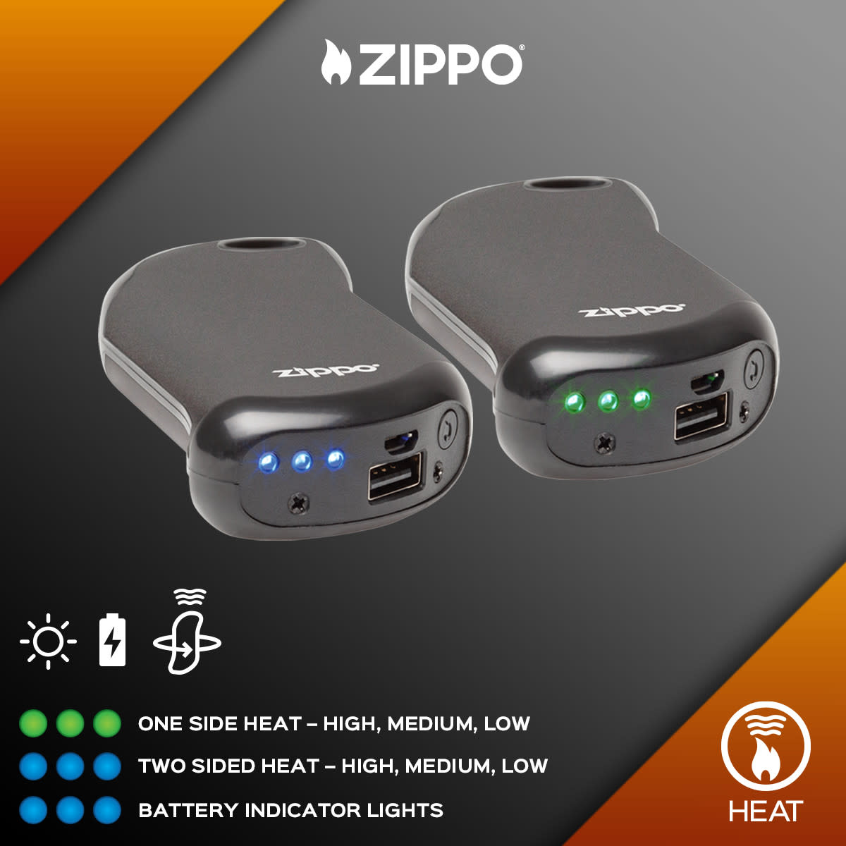 Zippo HeatBank® 9s Rechargeable Gaming Hand Warmers
