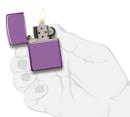 Zippo Classic High Polish Purple Windproof Lighter