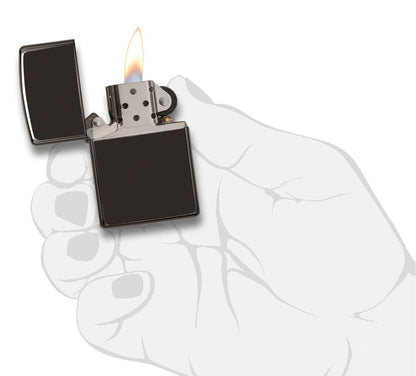 Zippo Classic High Polish Black Windproof Lighter