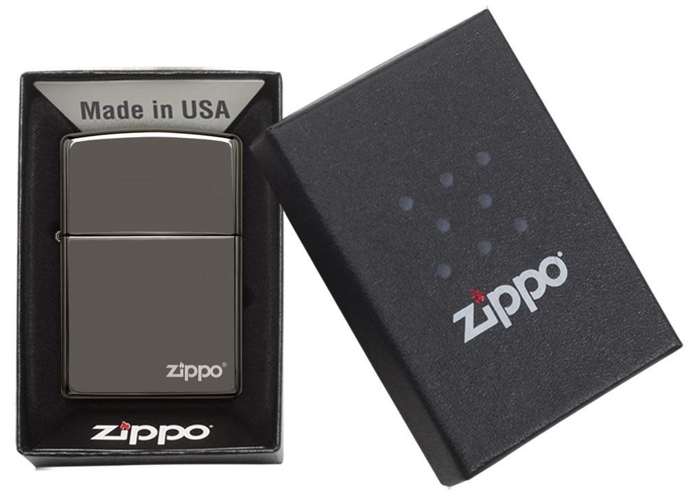 Zippo Classic Black Ice® Logo Windproof Lighter