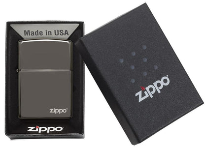 Zippo Classic Black Ice® Logo Windproof Lighter