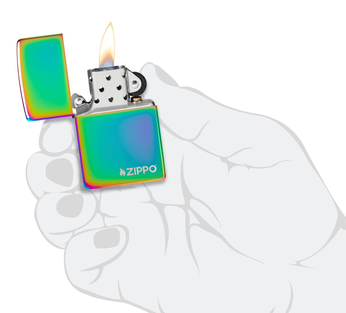 Zippo Classic Multi Color Logo Windproof Lighter