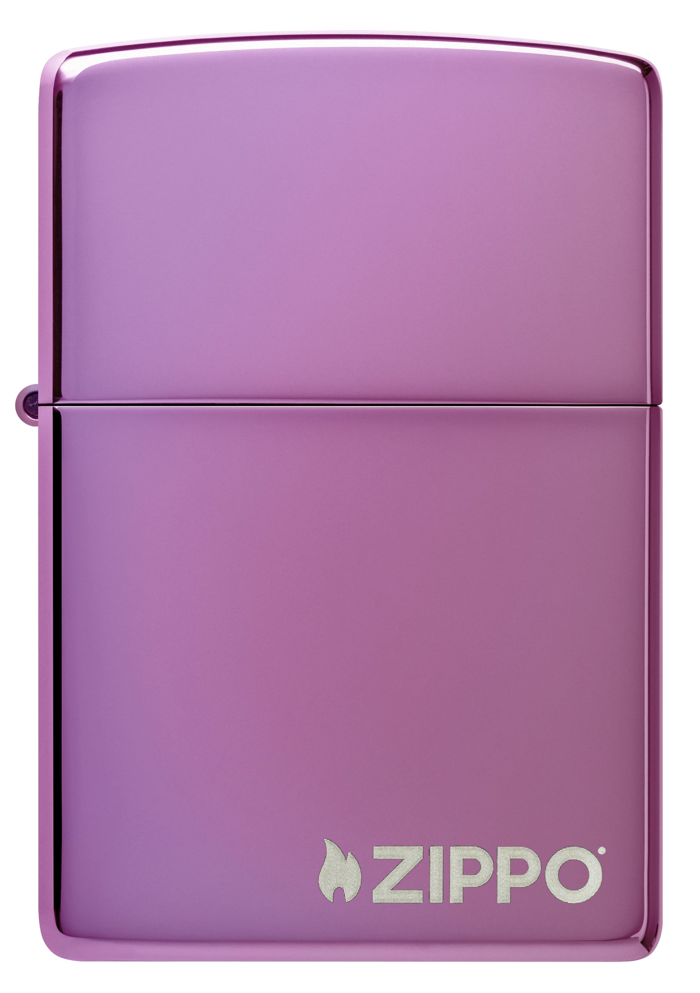 Zippo Classic High Polish Purple Windproof Lighter with Logo