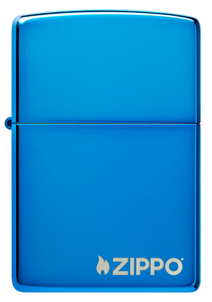 Zippo Classic High Polish Blue Logo Windproof Lighter