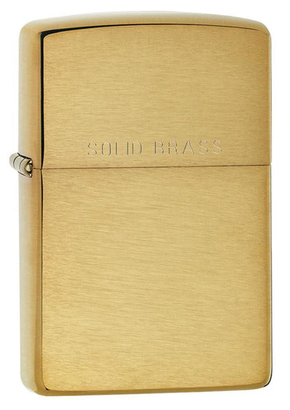 Zippo Classic Brushed Solid Brass Windproof Lighter