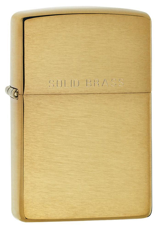 Zippo Classic Brushed Solid Brass Windproof Lighter