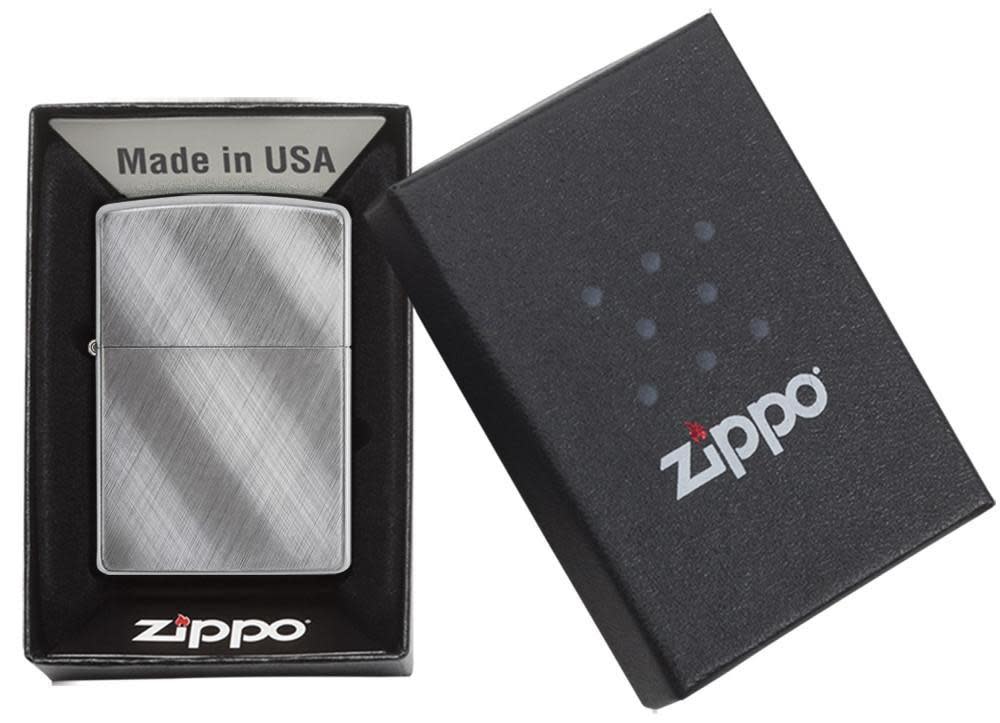 Zippo Classic Diagonal Weave Chrome Windproof Lighter