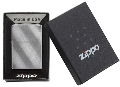 Zippo Classic Diagonal Weave Chrome Windproof Lighter