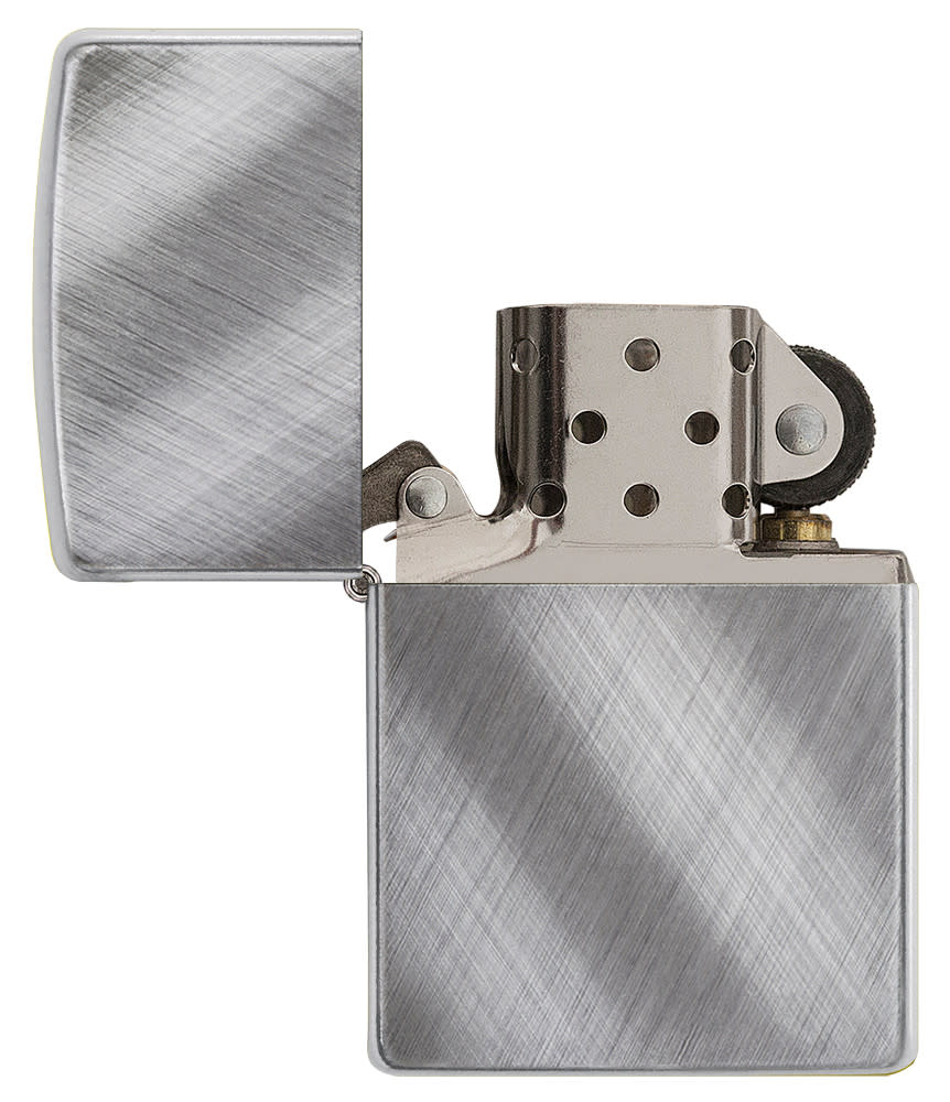 Zippo Classic Diagonal Weave Chrome Windproof Lighter