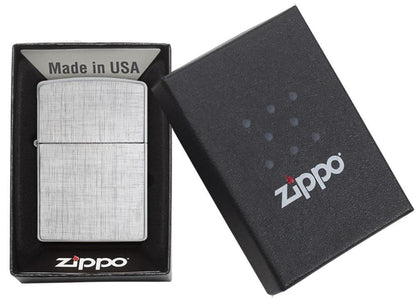 Zippo Classic Linen Weave Chrome Windproof Lighter