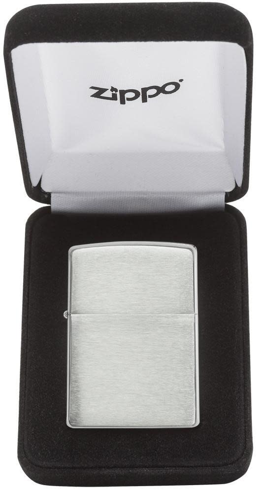 Zippo Luxury Brushed Sterling Silver Windproof Lighter