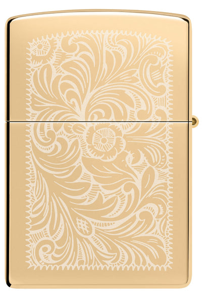 Zippo High Polish Brass Venetian® Windproof Lighter