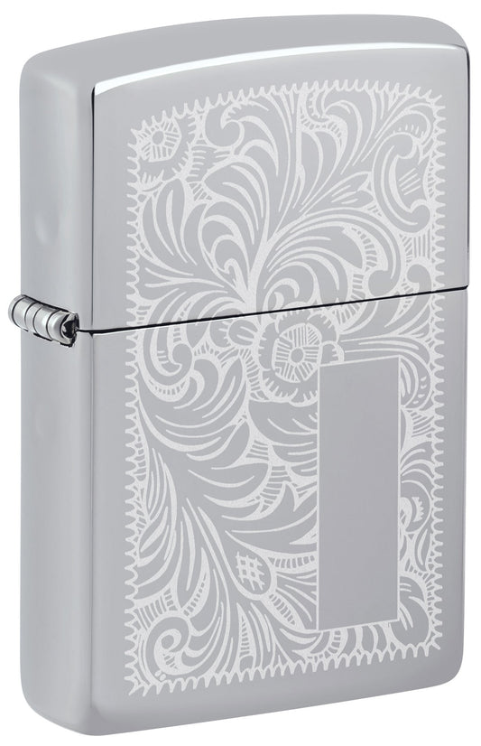 Zippo High Polish Chrome Venetian® Windproof Lighter