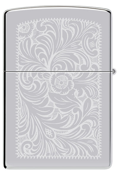 Zippo High Polish Chrome Venetian® Windproof Lighter