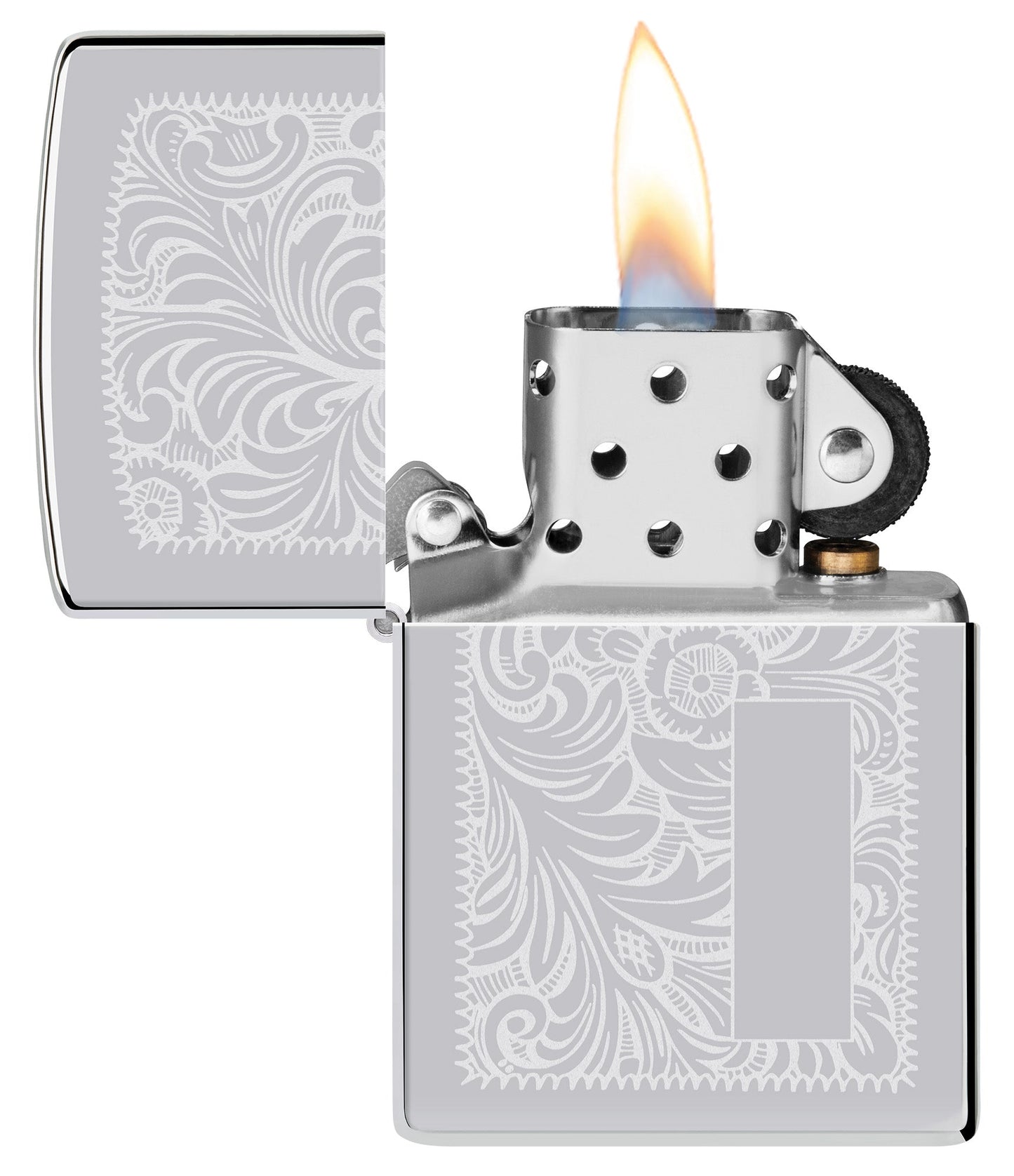 Zippo High Polish Chrome Venetian® Windproof Lighter