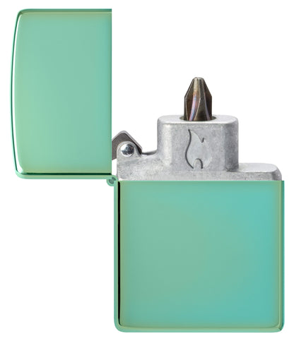 Zippo Classic High Polish Green Windproof Lighter