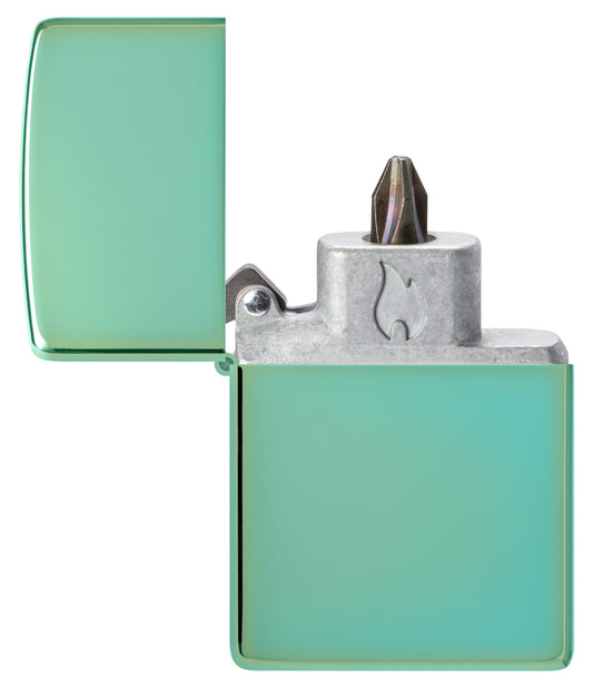Zippo Classic High Polish Green Windproof Lighter