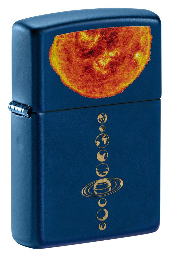 Zippo Solar System Design Navy Matte Windproof Lighter
