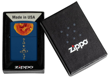 Zippo Solar System Design Navy Matte Windproof Lighter