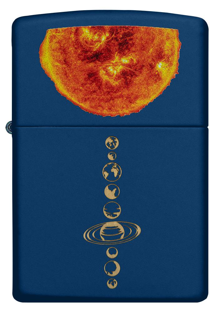 Zippo Solar System Design Navy Matte Windproof Lighter