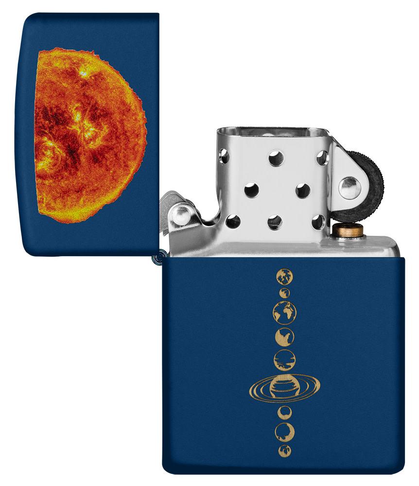 Zippo Solar System Design Navy Matte Windproof Lighter