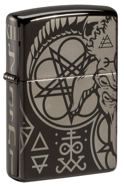 Zippo Occult Design High Polish Black Windproof Lighter