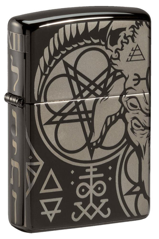 Zippo Occult Design High Polish Black Windproof Lighter