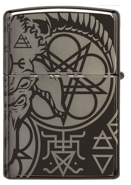 Zippo Occult Design High Polish Black Windproof Lighter