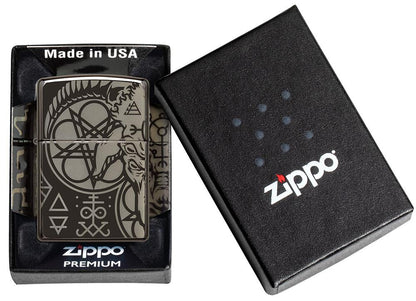 Zippo Occult Design High Polish Black Windproof Lighter