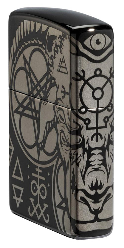 Zippo Occult Design High Polish Black Windproof Lighter