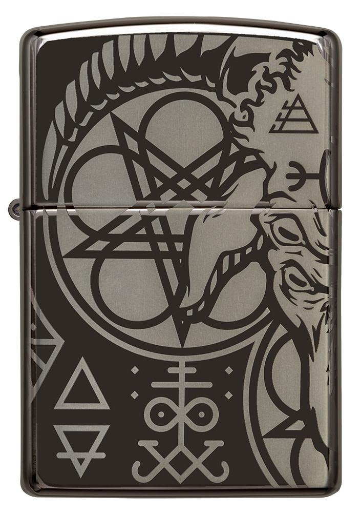 Zippo Occult Design High Polish Black Windproof Lighter