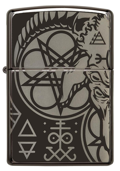 Zippo Occult Design High Polish Black Windproof Lighter