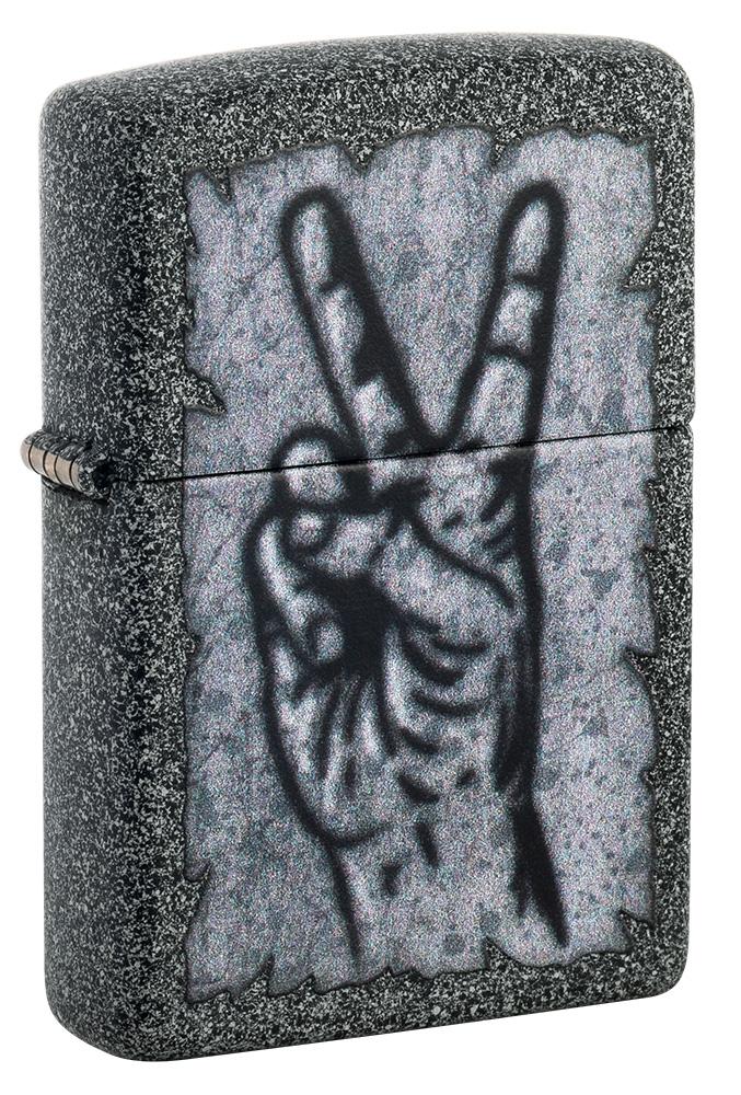 Zippo Graffiti Peace Design Iron Stone Windproof Lighter